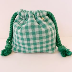 SAQUITO CUADROS VERDE / BLANCO