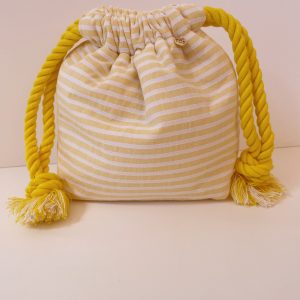 SAQUITO RAYAS AMARILLAS / BLANCAS