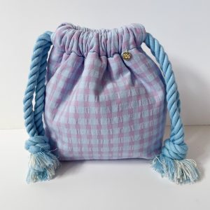 SAQUITO CUADROS MALVA / AZUL